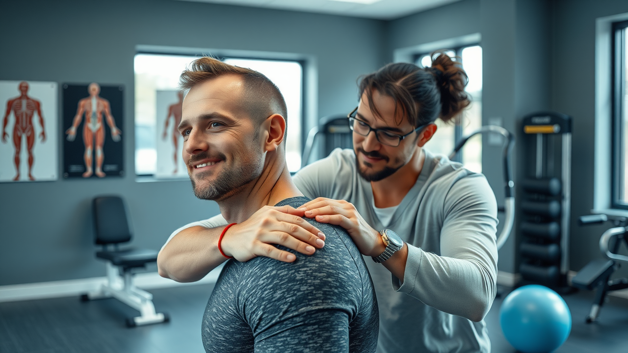 Sports medicine chiropractor in Gig Harbor providing rehab for athlete