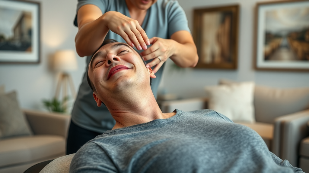 patient receiving spinal adjustment from chiropractor in gig harbor for back pain relief