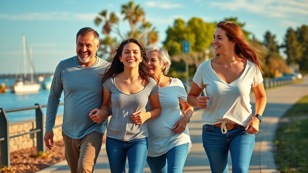 happy family with improved posture thanks to chiropractor in gig harbor