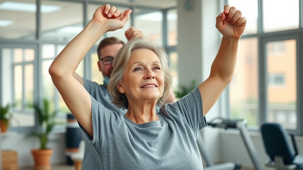 Chiropractor in Gig Harbor helping active senior woman improve range of motion