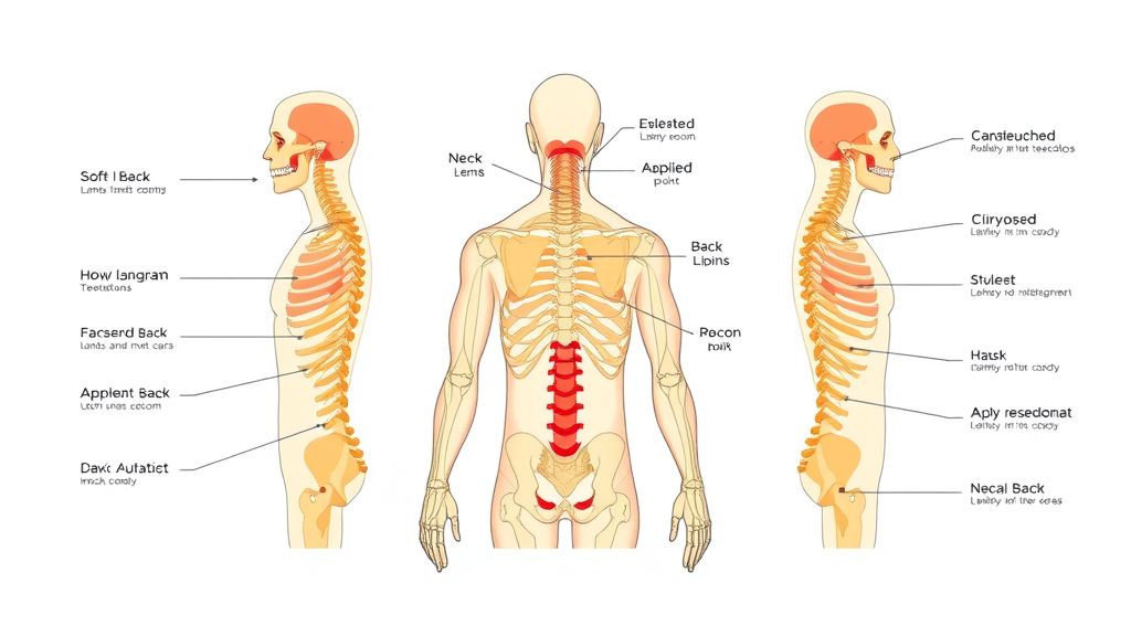 Chiropractic treatment areas infographic: body diagrams of neck, back, and joints, clear areas a chiropractor in Gig Harbor can help