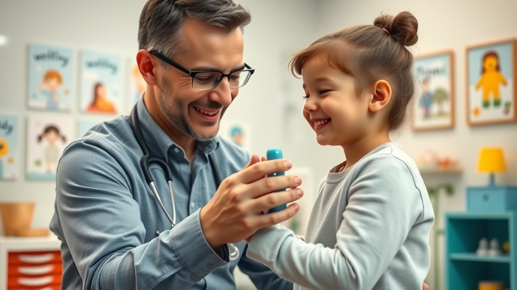 Chiropractor in Gig Harbor welcoming a young child for pediatric wellness care in a family-focused office.