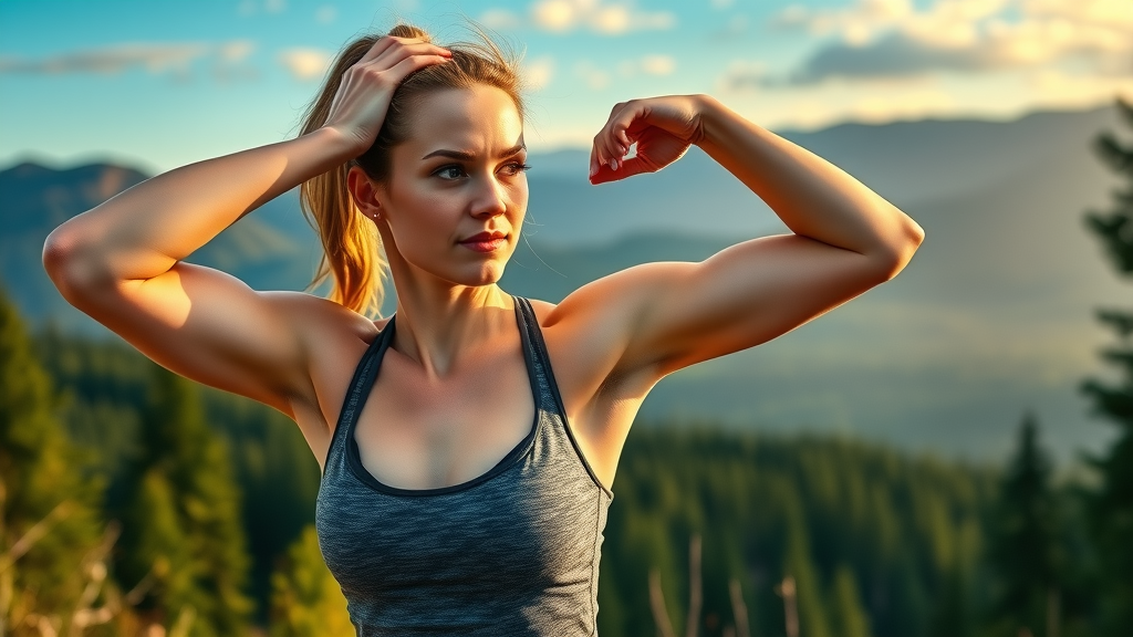 Athletic woman stretching with her chiropractor in Gig Harbor after a trail run, sports medicine and chiropractic care.