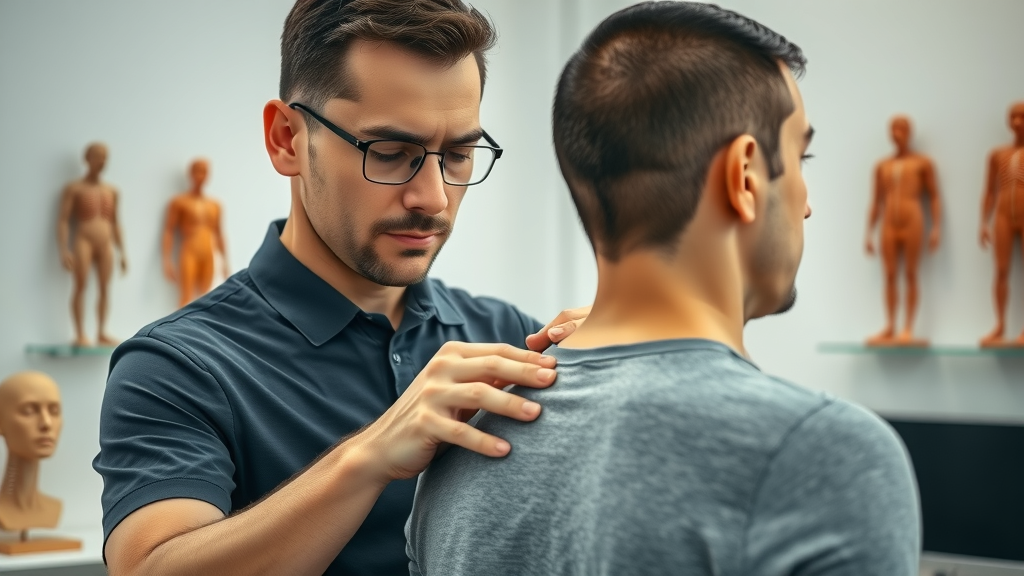 Chiropractor in Gig Harbor gently aligning a patient’s spine for posture correction