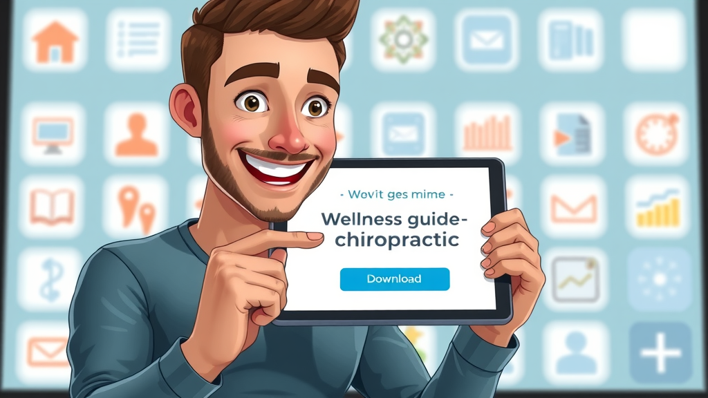 motivated individual downloading wellness guide from gig harbor back pain chiropractor