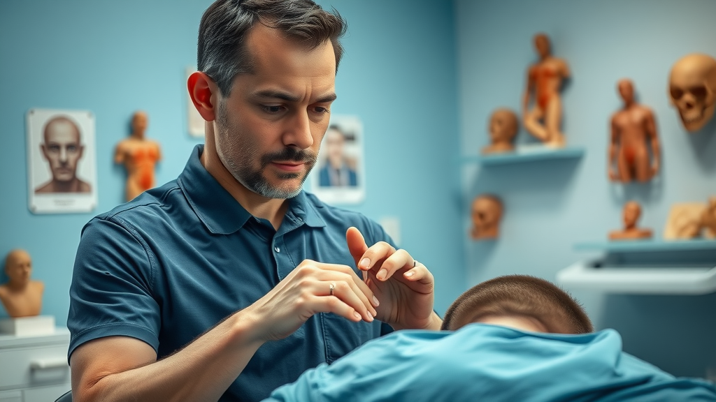 dedicated chiropractor demonstrating a spinal adjustment technique back pain chiropractor gig harbor