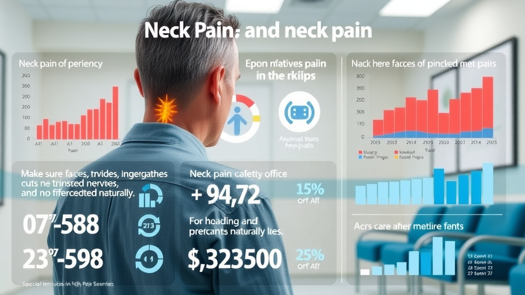 Infographic showing prevalence and impact of neck pain and pinched nerve conditions in adults in Gig Harbor