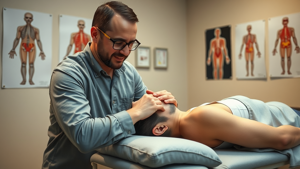 Chiropractic care for neck pain in Gig Harbor - chiropractor gently adjusting a patient