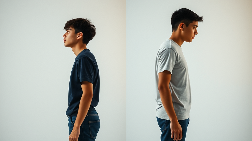 forward head posture: Comparison of poor and proper neck posture in Gig Harbor