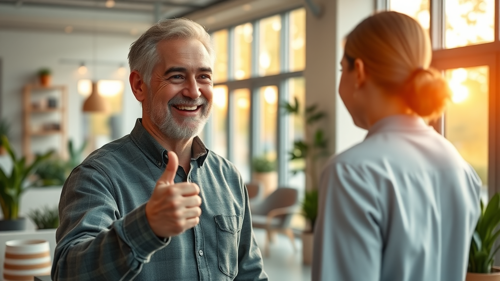 fox chiropractic wellness: Happy patient at Gig Harbor wellness center