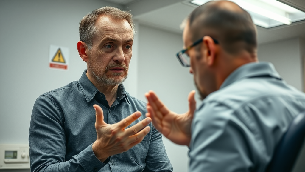 patient spotting red flags with back pain chiropractor in gig harbor