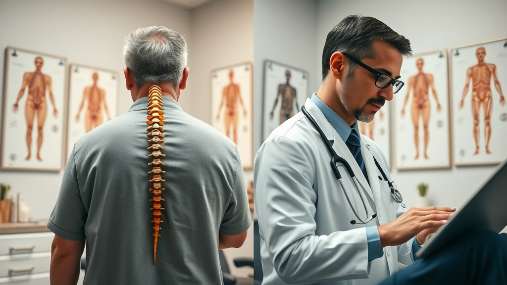 split-view traditional and holistic chiropractor, spinal adjustment and health consultation, chiropractic care in gig harbor wa