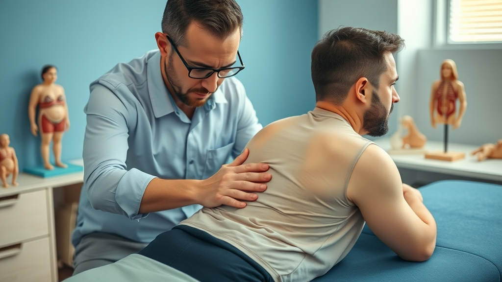 expert chiropractor demonstrating gentle spinal adjustment for back and neck pain in gig harbor wa, holistic care focus