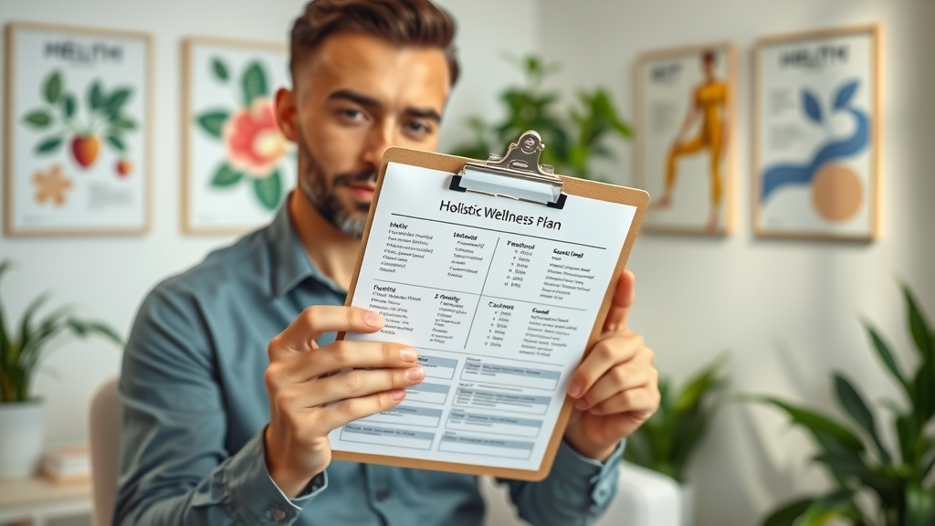 Holistic chiropractor in Gig Harbor presenting a personalized wellness plan to a patient.