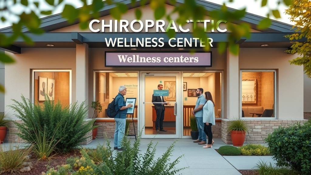 holistic chiropractor gig harbor wellness center exterior with modern building, natural landscaping, welcoming staff and a calming atmosphere