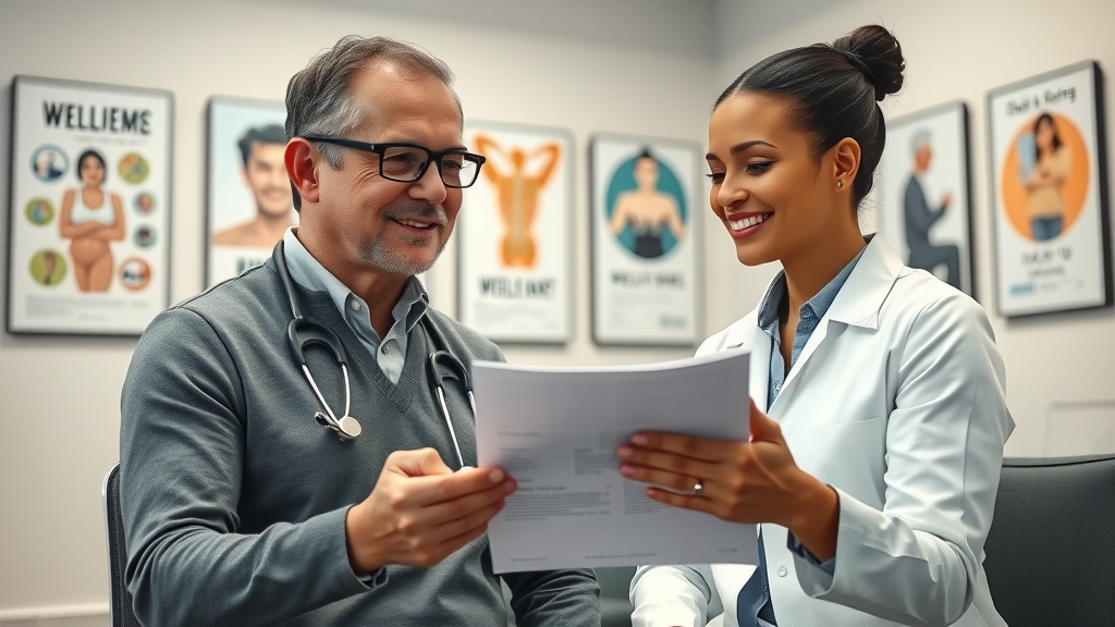 holistic chiropractor gig harbor compassionately consulting with patient in a modern clinic