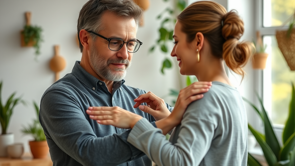 holistic chiropractor gig harbor assessing posture at wellness center with natural environment