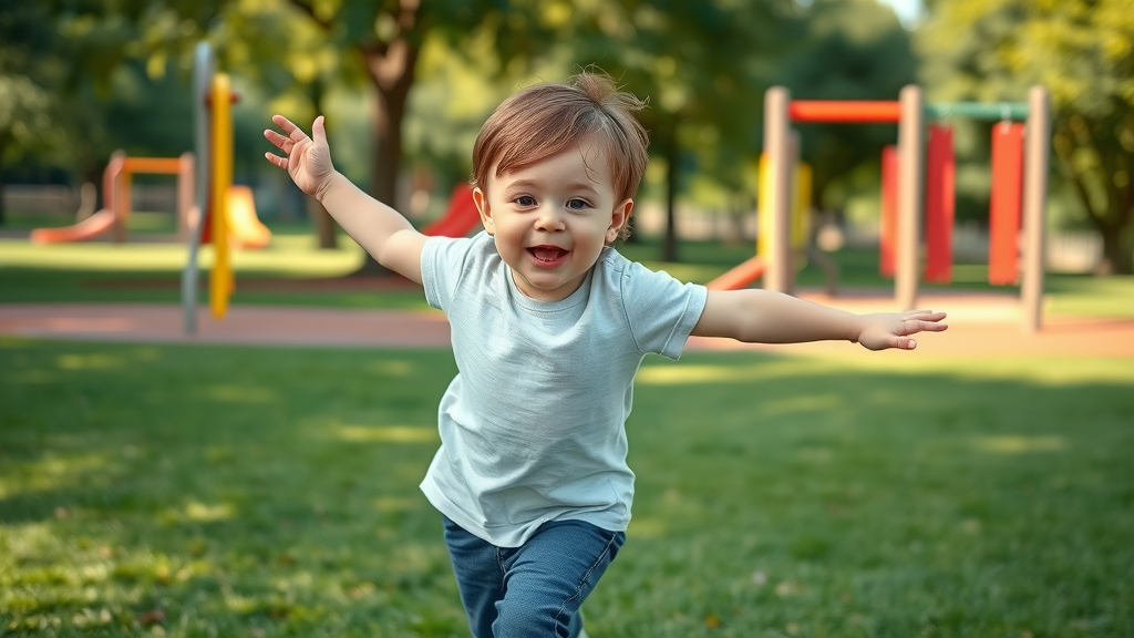 A child confidently playing at a Gig Harbor park after receiving holistic chiropractic care, demonstrating improved mobility and pain relief.