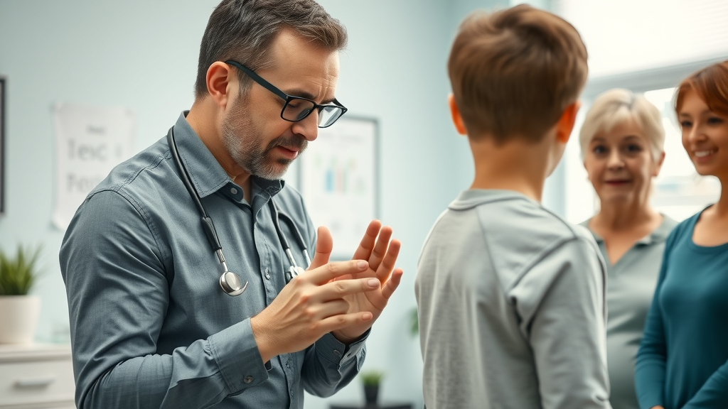 Holistic chiropractor Gig Harbor gently assesses a young patient