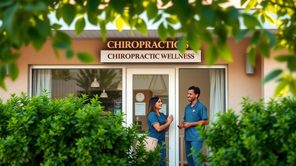 Holistic chiropractor gig harbor wellness center exterior with smiling staff, lush greenery, and inviting daylight scene