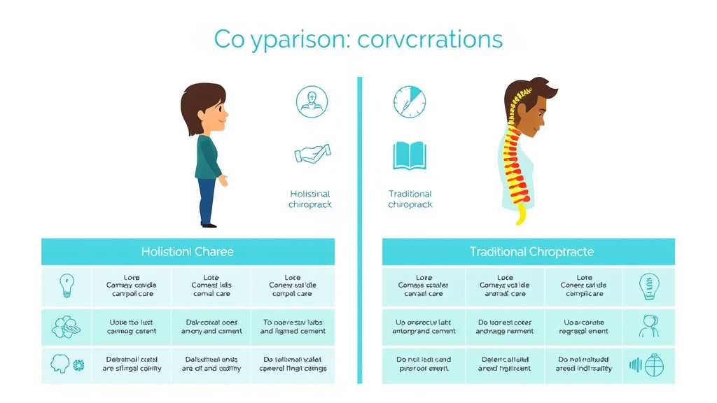 comparison holistic chiropractor vs traditional chiropractor vs Gig Harbor chiropractic facility infographic